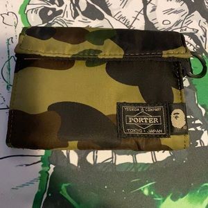 Bape coin pouch/wallet camo